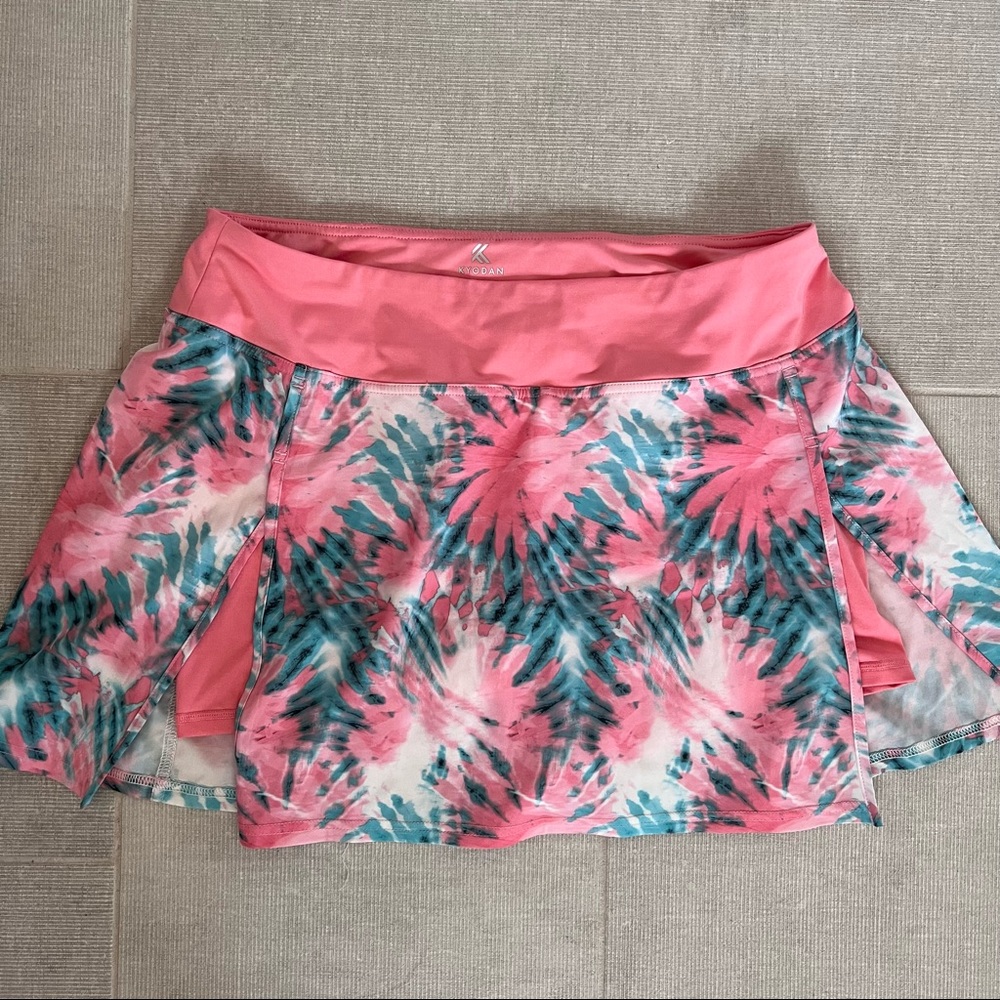 Kyodan Pink and Turquoise Golf/ Tennis Skort Sz L